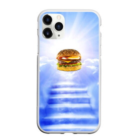 Чехол для iPhone 11 Pro Max матовый с принтом Райский бургер в Петрозаводске, Силикон |  | food | hamburger | hot dog | ангел | блики | булка | булочка | бургер | бутерброд | вкусняшки | гамбургер | еда | котлета | лестница | лучи | небесный | небо | обжора | облака | пейзаж | природа | рай | сендвич