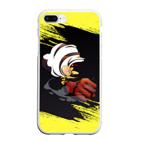 Чехол для iPhone 7Plus/8 Plus матовый с принтом Сайтама One Punch Man в Петрозаводске, Силикон | Область печати: задняя сторона чехла, без боковых панелей | anime | one punch man | аниме | анимэ | бэнг | ван панч мэн | ванпанчмен | генос | кинг | сайтама | соник | супер герой | торнадо | уан панч мен