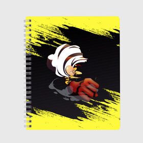 Тетрадь с принтом Сайтама One Punch Man в Петрозаводске, 100% бумага | 48 листов, плотность листов — 60 г/м2, плотность картонной обложки — 250 г/м2. Листы скреплены сбоку удобной пружинной спиралью. Уголки страниц и обложки скругленные. Цвет линий — светло-серый
 | anime | one punch man | аниме | анимэ | бэнг | ван панч мэн | ванпанчмен | генос | кинг | сайтама | соник | супер герой | торнадо | уан панч мен