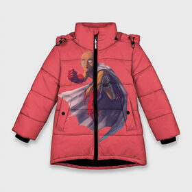 Зимняя куртка для девочек 3D с принтом Сайтама One Punch Man в Петрозаводске, ткань верха — 100% полиэстер; подклад — 100% полиэстер, утеплитель — 100% полиэстер. | длина ниже бедра, удлиненная спинка, воротник стойка и отстегивающийся капюшон. Есть боковые карманы с листочкой на кнопках, утяжки по низу изделия и внутренний карман на молнии. 

Предусмотрены светоотражающий принт на спинке, радужный светоотражающий элемент на пуллере молнии и на резинке для утяжки. | anime | one punch man | аниме | анимэ | бэнг | ван панч мэн | ванпанчмен | генос | кинг | сайтама | соник | супер герой | торнадо | уан панч мен