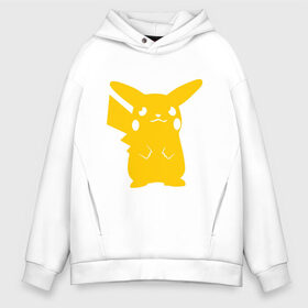 Мужское худи Oversize хлопок с принтом PIKACHU в Петрозаводске, френч-терри — 70% хлопок, 30% полиэстер. Мягкий теплый начес внутри —100% хлопок | боковые карманы, эластичные манжеты и нижняя кромка, капюшон на магнитной кнопке | Тематика изображения на принте: anime | manga | pika pika | pikachu | pokemon | аниме | желтый | мультфильм | пика пика | пикачу | покемоны | япония