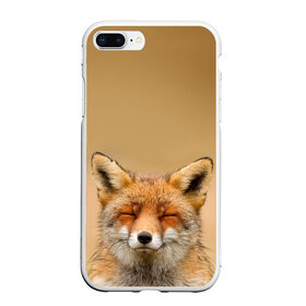 Чехол для iPhone 7Plus/8 Plus матовый с принтом Милая лисичка в Петрозаводске, Силикон | Область печати: задняя сторона чехла, без боковых панелей | Тематика изображения на принте: fox | foxy | животное | звери | лиса | лисенок | лисичка | милая | рыжая | фокс