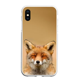 Чехол для iPhone XS Max матовый с принтом Милая лисичка в Петрозаводске, Силикон | Область печати: задняя сторона чехла, без боковых панелей | fox | foxy | животное | звери | лиса | лисенок | лисичка | милая | рыжая | фокс