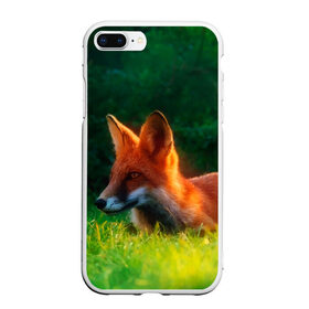 Чехол для iPhone 7Plus/8 Plus матовый с принтом Рыжая лиса в Петрозаводске, Силикон | Область печати: задняя сторона чехла, без боковых панелей | Тематика изображения на принте: fox | foxy | животное | звери | лиса | лисенок | лисичка | милая | рыжая | фокс