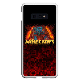 Чехол для Samsung S10E с принтом Minecraft в Петрозаводске, Силикон | Область печати: задняя сторона чехла, без боковых панелей | minecraft | алекс | белый | блоки | ведьма | взрывчатка | визера | волк | гаст | добывать | дракон | зеленый куб | зомби | игра | крафт | крипер | кубики | лошадка | майн | майнкрафт | манкрафт | овечка | оцелот