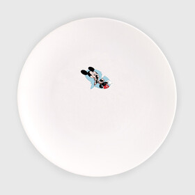 Тарелка с принтом Микки в Петрозаводске, фарфор | диаметр - 210 мм
диаметр для нанесения принта - 120 мм | glitch | mickey | mouse | глитч | маус | микки