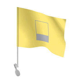 Флаг для автомобиля с принтом Цвет года в Петрозаводске, 100% полиэстер | Размер: 30*21 см | 13 0647 illuminating | 17 5104 ultimate gray | 2021 | pantone