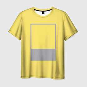 Мужская футболка 3D с принтом Цвет года в Петрозаводске, 100% полиэфир | прямой крой, круглый вырез горловины, длина до линии бедер | 13 0647 illuminating | 17 5104 ultimate gray | 2021 | pantone