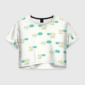 Женская футболка Crop-top 3D с принтом Чык-чырык в Петрозаводске, 100% полиэстер | круглая горловина, длина футболки до линии талии, рукава с отворотами | голоса | животных | звуки | республики беларусь | чык чырык