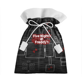 Подарочный 3D мешок с принтом Five Nights At Freddy в Петрозаводске, 100% полиэстер | Размер: 29*39 см | 5 ночей с фредди | five nights at freddys | fnaf | игра | игрок | книга | логотип | пиццерия | подарок | страшилка | схема | фнаф | фредди
