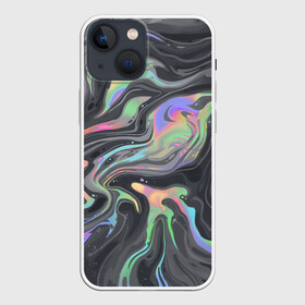 Чехол для iPhone 13 mini с принтом color pattern в Петрозаводске,  |  | chromatic | colors | divorces | multicolored | paint | pattern | потеки краски | разводы | цветной паттерн