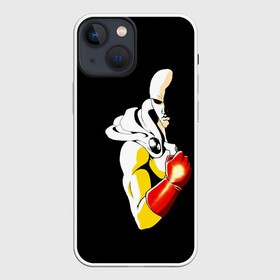 Чехол для iPhone 13 mini с принтом Сайтама | One Punch Man в Петрозаводске,  |  | anime | one punch man | аниме | анимэ | бэнг | ван панч мэн | ванпанчмен | генос | кинг | сайтама | соник | супер герой | торнадо | уан панч мен