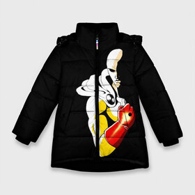 Зимняя куртка для девочек 3D с принтом Сайтама One Punch Man в Петрозаводске, ткань верха — 100% полиэстер; подклад — 100% полиэстер, утеплитель — 100% полиэстер. | длина ниже бедра, удлиненная спинка, воротник стойка и отстегивающийся капюшон. Есть боковые карманы с листочкой на кнопках, утяжки по низу изделия и внутренний карман на молнии. 

Предусмотрены светоотражающий принт на спинке, радужный светоотражающий элемент на пуллере молнии и на резинке для утяжки. | anime | one punch man | аниме | анимэ | бэнг | ван панч мэн | ванпанчмен | генос | кинг | сайтама | соник | супер герой | торнадо | уан панч мен