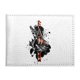 Обложка для студенческого билета с принтом Assassins Creed Valhalla Тату в Петрозаводске, натуральная кожа | Размер: 11*8 см; Печать на всей внешней стороне | ассасинс крид | викинги | графика | драккар | корабль | орел | руны | тату