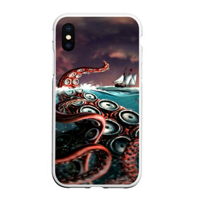 Чехол для iPhone XS Max матовый с принтом Lovecraft в Петрозаводске, Силикон | Область печати: задняя сторона чехла, без боковых панелей | lovecraft | говард филлипс лавкрафт | ктулху | лавкрафт | филлипс лавкрафт