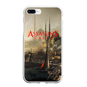 Чехол для iPhone 7Plus/8 Plus матовый с принтом Assassin’s Creed в Петрозаводске, Силикон | Область печати: задняя сторона чехла, без боковых панелей | black flag | brotherhood | chronicles | creed | game | origins | revelations | rogue | syndicate | unity | valhalla | альтаир | ассасин | игры | кинжал | пираты