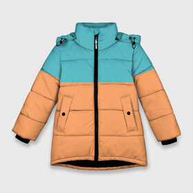 Зимняя куртка для девочек 3D с принтом Yuru Camp Rin Shima Style в Петрозаводске, ткань верха — 100% полиэстер; подклад — 100% полиэстер, утеплитель — 100% полиэстер. | длина ниже бедра, удлиненная спинка, воротник стойка и отстегивающийся капюшон. Есть боковые карманы с листочкой на кнопках, утяжки по низу изделия и внутренний карман на молнии. 

Предусмотрены светоотражающий принт на спинке, радужный светоотражающий элемент на пуллере молнии и на резинке для утяжки. | Тематика изображения на принте: rin shima | yuru camp | лагерь на свежем воздухе | рин сима