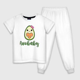Детская пижама хлопок с принтом Avobaby в Петрозаводске, 100% хлопок |  брюки и футболка прямого кроя, без карманов, на брюках мягкая резинка на поясе и по низу штанин
 | Тематика изображения на принте: avocado | family | family look | авокадо | детские | для всей семьи | семейные | семья | фэмили лук