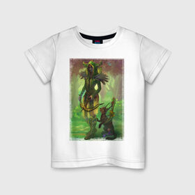 Детская футболка хлопок с принтом Forest Guardian в Петрозаводске, 100% хлопок | круглый вырез горловины, полуприлегающий силуэт, длина до линии бедер | crossbow | fantasy | арбалет | персонаж | фэнтези