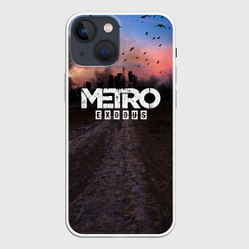 Чехол для iPhone 13 mini с принтом Metro Exodus в Петрозаводске,  |  | 2033 | exodus | metro | metro 2033 | metro exodus | stalker | апокалипсис | диггер | дигеры | метро | разрушка | эпидемия