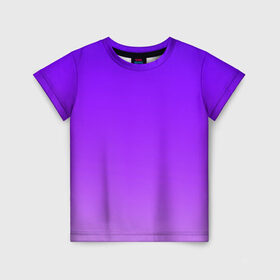 Детская футболка 3D с принтом Фиолетовый космос в Петрозаводске, 100% гипоаллергенный полиэфир | прямой крой, круглый вырез горловины, длина до линии бедер, чуть спущенное плечо, ткань немного тянется | звезды | космос | марс | неон | нло | планета | планеты