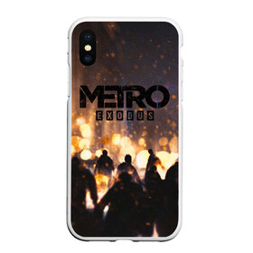 Чехол для iPhone XS Max матовый с принтом Metro Exodus в Петрозаводске, Силикон | Область печати: задняя сторона чехла, без боковых панелей | 2033 | exodus | metro | metro 2033 | metro exodus | stalker | апокалипсис | диггер | дигеры | метро | разрушка | эпидемия