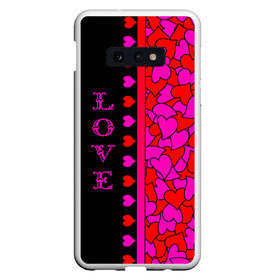 Чехол для Samsung S10E с принтом LOVE в Петрозаводске, Силикон | Область печати: задняя сторона чехла, без боковых панелей | 8 марта | heart | love you | valentines day | валентинка | влюбленным | девушке | день рождения | жена | женщинам | лучшая | любимая | люблю | любовь | молодоженам | подарок | поздравление | праздник | самая | свадьба