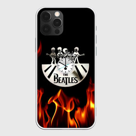 Чехол для iPhone 12 Pro с принтом The Beatles в Петрозаводске, силикон | область печати: задняя сторона чехла, без боковых панелей | fire | the beatles | the beatles lettering | the beatles print | world day of the beatles | всемирный день the beatles | группа the beatles | музыкальная группа the beatles | надпись the beatles | огонь | принт the beatles