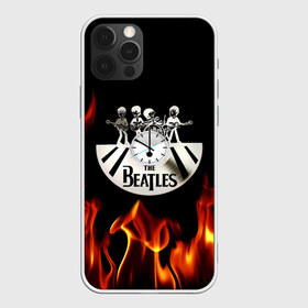 Чехол для iPhone 12 Pro Max с принтом The Beatles в Петрозаводске, Силикон |  | fire | the beatles | the beatles lettering | the beatles print | world day of the beatles | всемирный день the beatles | группа the beatles | музыкальная группа the beatles | надпись the beatles | огонь | принт the beatles