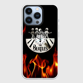 Чехол для iPhone 13 Pro с принтом The Beatles в Петрозаводске,  |  | Тематика изображения на принте: fire | the beatles | the beatles lettering | the beatles print | world day of the beatles | всемирный день the beatles | группа the beatles | музыкальная группа the beatles | надпись the beatles | огонь | принт the beatles