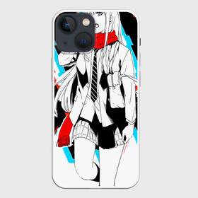 Чехол для iPhone 13 mini с принтом two XX run в Петрозаводске,  |  | 002 | 02 | darling in the franxx | zero two | zero two and hiro | любимый во франксе | милый во франксе | ноль два | франкс | хиро