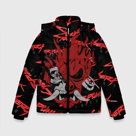 Зимняя куртка для мальчиков 3D с принтом Cyberpunk2077 red samurai в Петрозаводске, ткань верха — 100% полиэстер; подклад — 100% полиэстер, утеплитель — 100% полиэстер | длина ниже бедра, удлиненная спинка, воротник стойка и отстегивающийся капюшон. Есть боковые карманы с листочкой на кнопках, утяжки по низу изделия и внутренний карман на молнии. 

Предусмотрены светоотражающий принт на спинке, радужный светоотражающий элемент на пуллере молнии и на резинке для утяжки | 2077 | cyber punk 2077 | cyberpunk | cyberpunk2077art | red | samurai | киберпанк | красный 2077