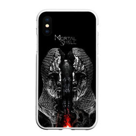 Чехол для iPhone XS Max матовый с принтом Mortal Shell в Петрозаводске, Силикон | Область печати: задняя сторона чехла, без боковых панелей | mortal shell | игра | игровой | компьютерный | мортал шелл | подарок | черный