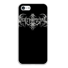 Чехол для iPhone 5/5S матовый с принтом Deathmetal в Петрозаводске, Силикон | Область печати: задняя сторона чехла, без боковых панелей | deathcore | deathmetal | metal | rock | teribal | дэткор | дэтметал | рок