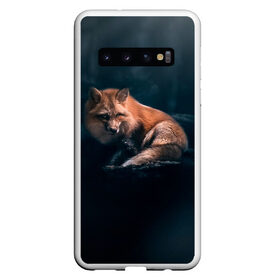 Чехол для Samsung Galaxy S10 с принтом Мудрый лис в Петрозаводске, Силикон | Область печати: задняя сторона чехла, без боковых панелей | Тематика изображения на принте: fox | foxy | животное | звери | лиса | лисенок | лисичка | милая | рыжая | фокс