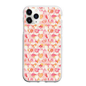 Чехол для iPhone 11 Pro Max матовый с принтом Сердечки в Петрозаводске, Силикон |  | 8 марта | love | девочки | женская | любовь | подружке | сердечки