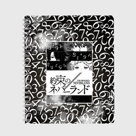 Тетрадь с принтом Обещанный Неверленд в Петрозаводске, 100% бумага | 48 листов, плотность листов — 60 г/м2, плотность картонной обложки — 250 г/м2. Листы скреплены сбоку удобной пружинной спиралью. Уголки страниц и обложки скругленные. Цвет линий — светло-серый
 | аниме | обещанный неверленд | страна грез | цифры