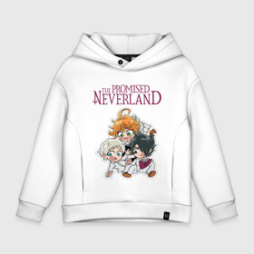 Детское худи Oversize хлопок с принтом The Promised Neverland (Z) в Петрозаводске, френч-терри — 70% хлопок, 30% полиэстер. Мягкий теплый начес внутри —100% хлопок | боковые карманы, эластичные манжеты и нижняя кромка, капюшон на магнитной кнопке | promised neverland | the promised neverland | yakusoku no neverland | неверленд | обещанная страна | обещанная страна грёз | обещанный неверленд | якусоку но нэба