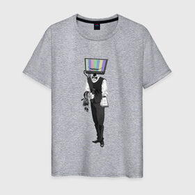Мужская футболка хлопок с принтом Убийца времени в Петрозаводске, 100% хлопок | прямой крой, круглый вырез горловины, длина до линии бедер, слегка спущенное плечо. | игры | компьютер | прокастинация | телевизор | телефон