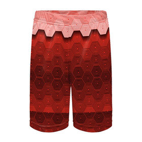 Детские спортивные шорты 3D с принтом Texture в Петрозаводске,  100% полиэстер
 | пояс оформлен широкой мягкой резинкой, ткань тянется
 | texture | анархия | иллюзии | кислота | мозайка | оптические | паттерн | перья | полосы | текстура | узор | фигуры