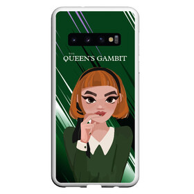 Чехол для Samsung Galaxy S10 с принтом Queens Gambit Ход Королевы в Петрозаводске, Силикон | Область печати: задняя сторона чехла, без боковых панелей | Тематика изображения на принте: the queens gambit | бэт хармон | королева | милая девушка | рыжая | рыжая девушка | сериал | сериал про шахматы | ход королевы | шахматы | элизабет хармон