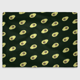 Плед 3D с принтом Авокадо в Петрозаводске, 100% полиэстер | закругленные углы, все края обработаны. Ткань не мнется и не растягивается | low poly avocado | авокадо | авокадо с косточкой | растение | фрукт