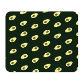 Коврик для мышки прямоугольный с принтом Авокадо в Петрозаводске, натуральный каучук | размер 230 х 185 мм; запечатка лицевой стороны | low poly avocado | авокадо | авокадо с косточкой | растение | фрукт
