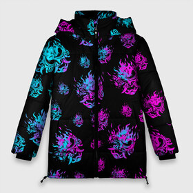 Женская зимняя куртка 3D с принтом CYBERPUNK NEON PATTERN в Петрозаводске, верх — 100% полиэстер; подкладка — 100% полиэстер; утеплитель — 100% полиэстер | длина ниже бедра, силуэт Оверсайз. Есть воротник-стойка, отстегивающийся капюшон и ветрозащитная планка. 

Боковые карманы с листочкой на кнопках и внутренний карман на молнии | 2019 | cd project red | cyberpunk 2077 | cyberpunk fashion | hacker | keanu reeves | maelstrom | militech | night city | quadra | samurai | samurai cyberpunk 2077 | sci fi | trauma team | v | ви | киану ривз | киберпанк 2077 | логотип | роботы | 