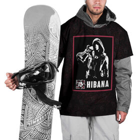 Накидка на куртку 3D с принтом Hibana в Петрозаводске, 100% полиэстер |  | hibana | r6s | rainbow six siege | оперативник | персонаж | хибана