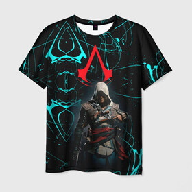 Мужская футболка 3D с принтом Assassin’s Creed в Петрозаводске, 100% полиэфир | прямой крой, круглый вырез горловины, длина до линии бедер | Тематика изображения на принте: action adventure | action rpg | creed | игра | мультиплатформенная | паркур | стелс