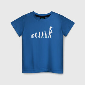 Детская футболка хлопок с принтом EVOLUTION в Петрозаводске, 100% хлопок | круглый вырез горловины, полуприлегающий силуэт, длина до линии бедер | 16 | counterstrike | csgo | evolution | global offensive | memes | source | ксго | подсадка | прогресс | развитие | эволюция
