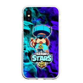 Чехол для iPhone XS Max матовый с принтом Brawl Stars Ronin Ruffs в Петрозаводске, Силикон | Область печати: задняя сторона чехла, без боковых панелей | brawl stars | colonel ruffs | logo | ronin ruffs | ruffs | бравл старс | бравлер | генерал гавс | генерал руфф | логотипы игр | персонажи игр | раффс | руфус | руффс | собака