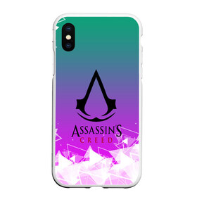 Чехол для iPhone XS Max матовый с принтом Assassin’s Creed в Петрозаводске, Силикон | Область печати: задняя сторона чехла, без боковых панелей | black flag | brotherhood | chronicles | creed | game | origins | revelations | rogue | syndicate | unity | valhalla | альтаир | ассасин | игры | кинжал | пираты