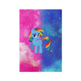 Обложка для паспорта матовая кожа с принтом Радуга Дэш в Петрозаводске, натуральная матовая кожа | размер 19,3 х 13,7 см; прозрачные пластиковые крепления | Тематика изображения на принте: baby | girl | horse | kawaii | luna | my little pony | princess | rainbow | rainbow dash | девочкам | девочки | детям | единорог | животные | кавайный | конь | лошадь | луна | малыш | облака | пегас | пинки пай | пони | радуга дэш